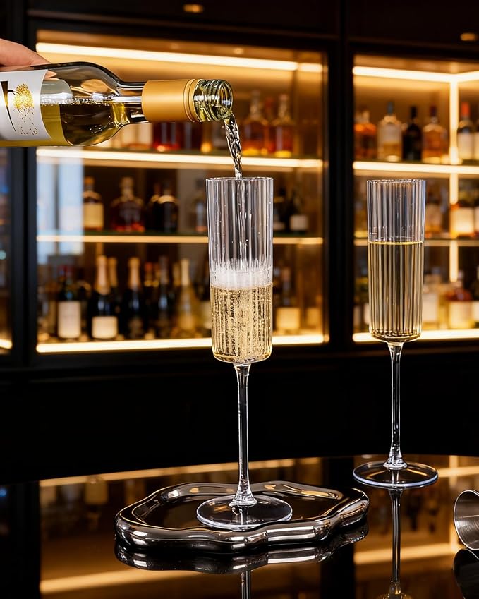 Ciaell 24 Pack Plastic Champagne Flutes - Image 4