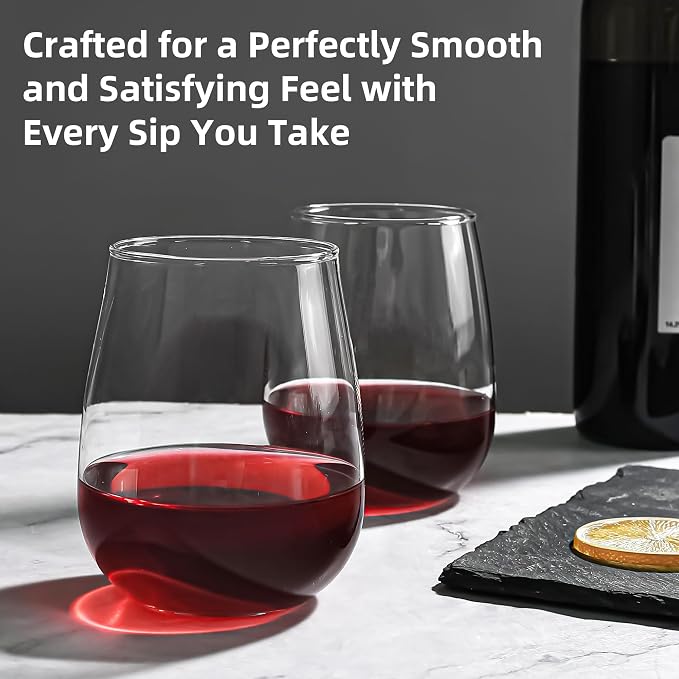 UMEIED 16oz Glass Tumbler, Smooth Flat Bottom | 12 Pack Tumbler - Image 6