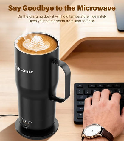 Supsonic Heated Coffee Mug, 20oz Electric Temperature Control Cup | Keeps - Image 3