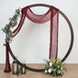 Efavormart 20ft Burgundy Gauze Cheesecloth Wedding Arch Drapery Fabric by efavormart