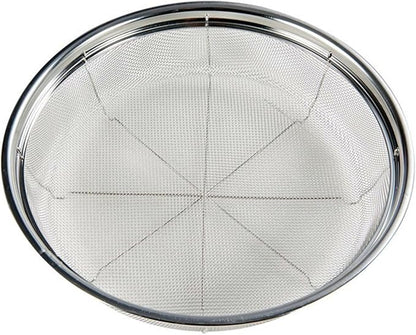Fine Mesh Strainer for Kitchen, Stainless Steel Colander Bowl for Pasta, Rice, Fruit, Metal Net Baskets with Resting Base - Strain, Drain, Rinse （Diameter 11.02 inch）