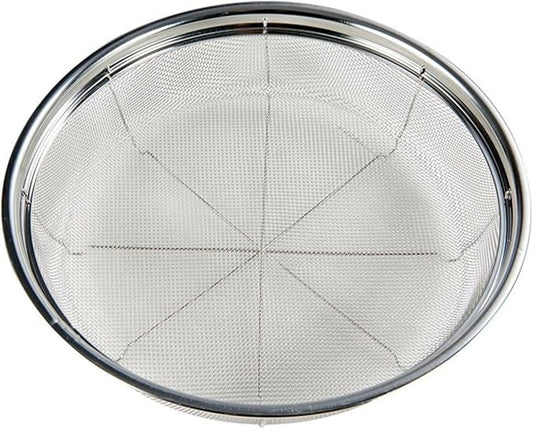 Fine Mesh Strainer for Kitchen, Stainless Steel Colander Bowl for Pasta, Rice, Fruit, Metal Net Baskets with Resting Base - Strain, Drain, Rinse （Diameter 11.02 inch）