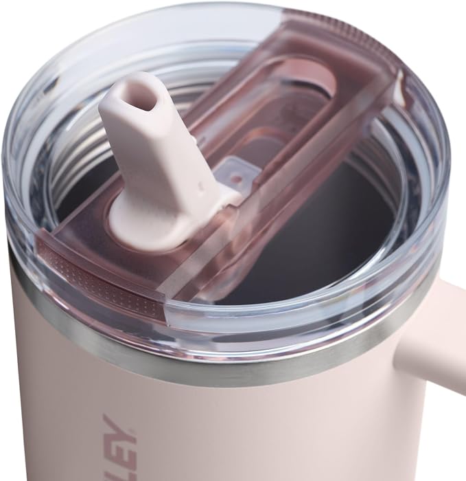 STANLEY Quencher ProTour Flipstraw Tumbler, 30 oz, Rose Quartz | Built-In Straw - Image 2