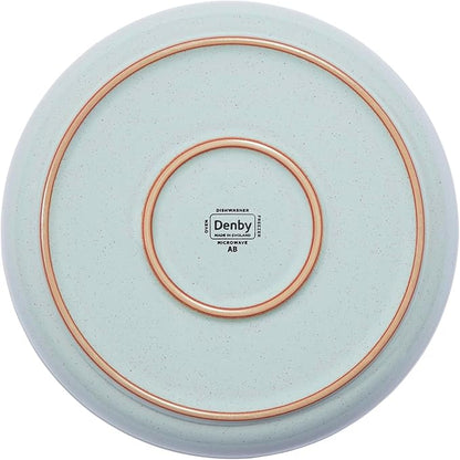 Denby - Heritage Pavillion Medium Plate - 8.25in Blue Scratch & Chip Resistant Dinner, Lunch, Salad Plate For Everyday Use - Ceramic Stoneware Tableware Dish - Dishwasher & Microwave Safe
