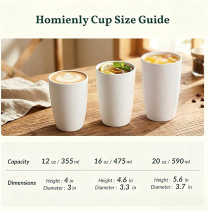 Homienly Wheat Straw Cups 12oz Unbreakable & Easy to Clean Cups Reusable - Image 9