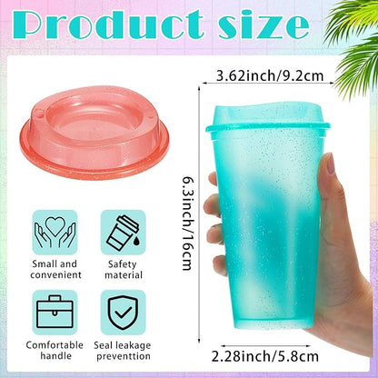 FillTouch 12 Pcs 16 oz Reusable Coffee Cups - Image 2