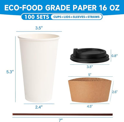 RACETOP 16 oz Paper Coffee Cups - Image 5