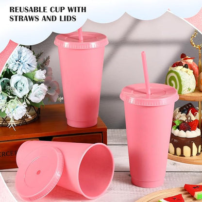 Uiifan 6 Pcs 24 oz Reusable Tumbler - Image 6