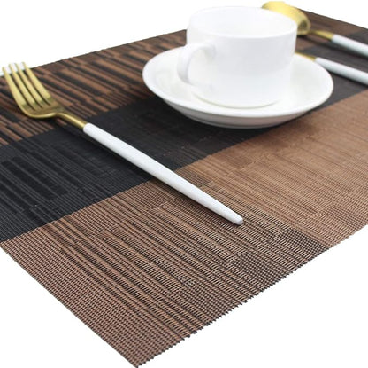 PIGCHCY Elegant Placemats with Matching Table Runner, Washable Durable Plastic - Image 4