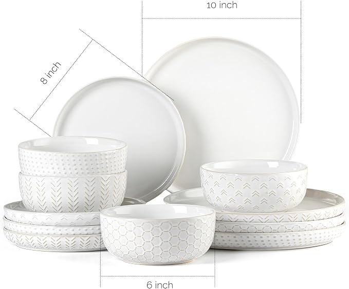 Stoneware Dinnerware Sets Service - Image 3