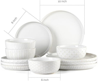 Stoneware Dinnerware Sets Service - Image 3
