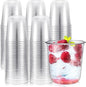 Ziliny Disposable Stemless Glasses 12oz Crystal Plastic Wine Glasses Clear by Ziliny