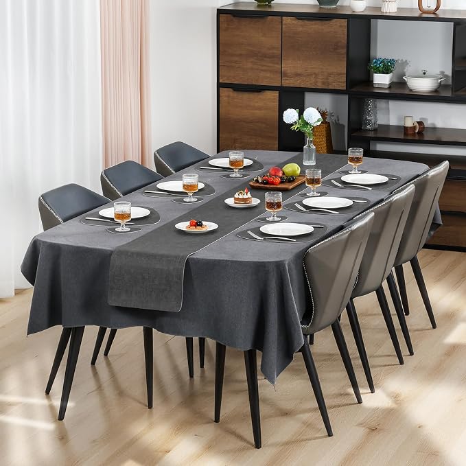 Faux Leather Placemats Set of 4, Dual Sided - Image 3