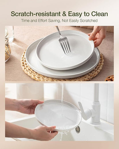Famiware Milkyway 24-Piece Stoneware Dinnerware Set, Dishes Set - Image 7