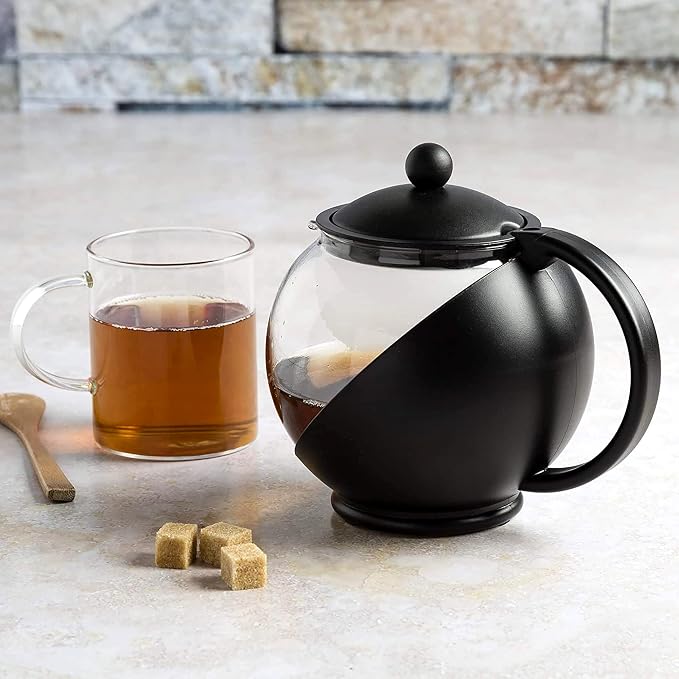 Primula Half Moon Teapot with Removable Infuser, Glass Tea Maker with Reusable - Image 10