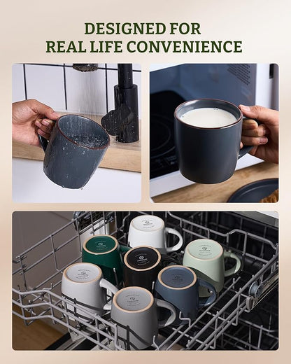 famiware Mercury Coffee Mugs 13 oz, Coffee Mugs Set of 4 - Image 6