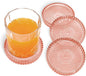 VIBRATITE 4 Inch Glass Coasters Set of 4, Crystal-Like Appearance by VIBRATITE