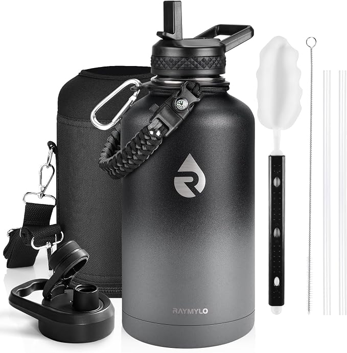 RAYMYLO Insulated Water Bottle 64 oz, Triple Wall Vacuum Stainless Steel | by RAYMYLO