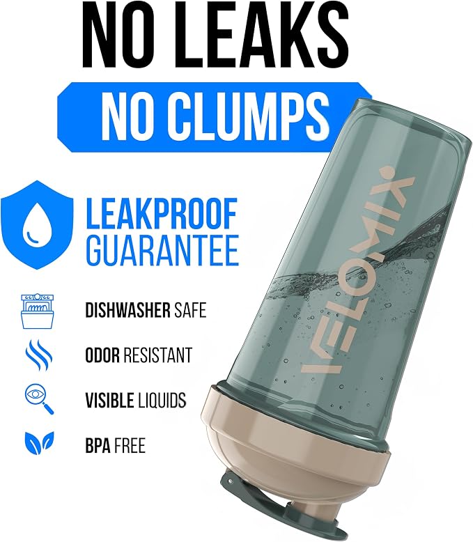 VELOMIX 2 Pack 28oz Protein Shaker Bottle - Image 3