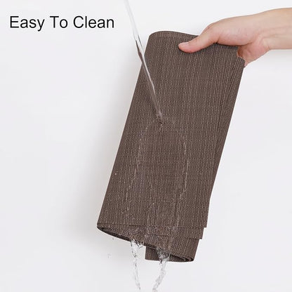 Table Runner 55 Inches Long, Vinyl Woven Heatproof Table Runners | Washable - Image 3