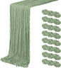 8 Pack Sage Green Cheesecloth Table Runner 20 x 120 inch Gauze Table Runners 10 by Unknown