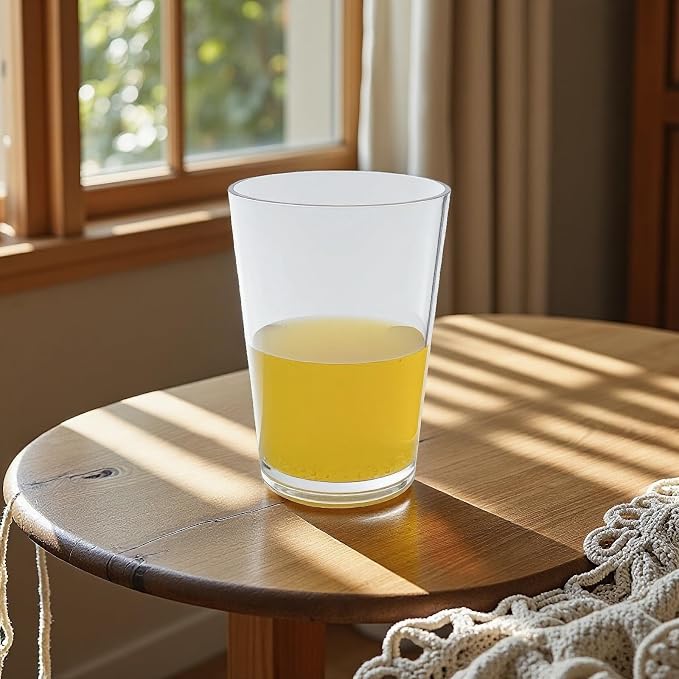 Clear Plastic Reusable Drinking Glasses set 6, 12oz Iced Tea Cups | BPA Free - Image 6
