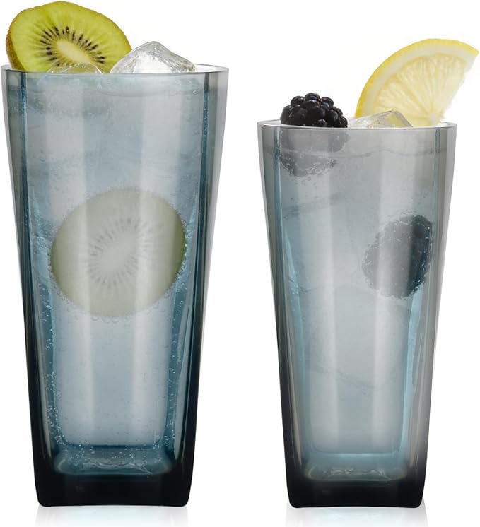 Top-spring 12+20 Oz Reusable Plastic Water Tumbler 12pcs Grey BPA Free | - Image 6