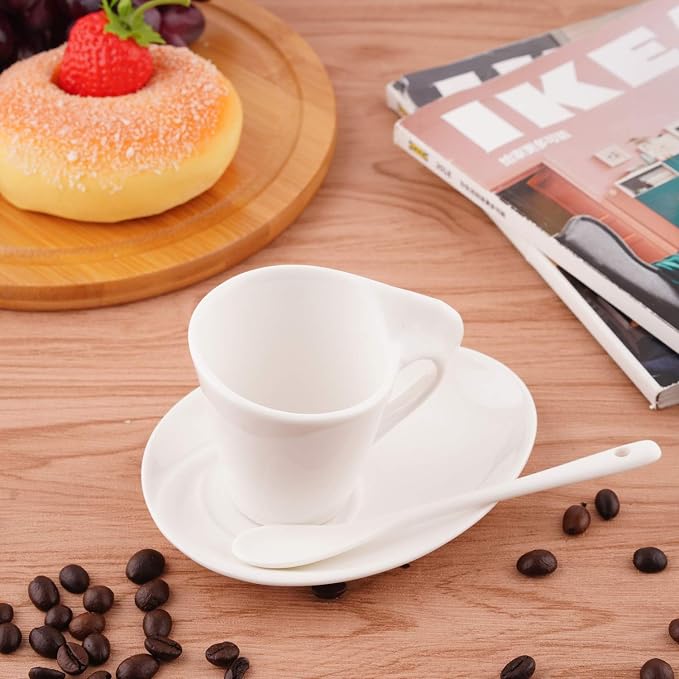 2.5oz Espresso Ceramic Cups Set of 6 - Image 5