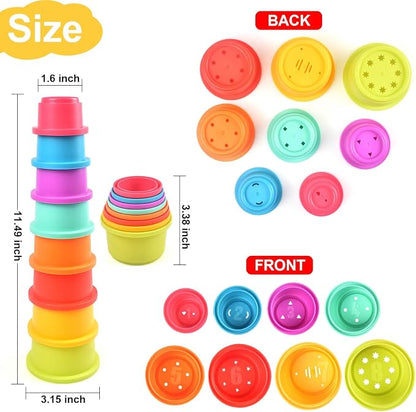 Baby Stacking Nesting Cups Toys, Baby Toys 6 to 12 Months, Montessori Toys - Image 5