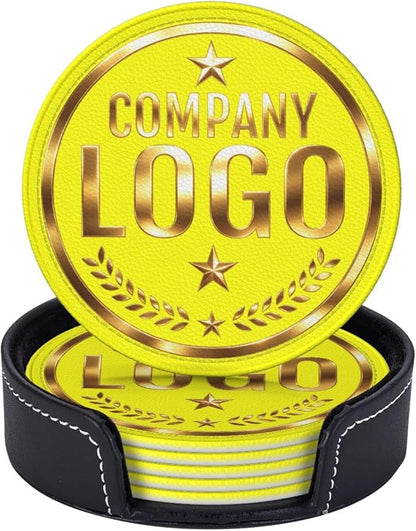 Custom Coaster with Logo by Handmade