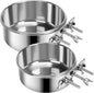 2 Pcs Medium Dog Food Water Bowl by YummySam