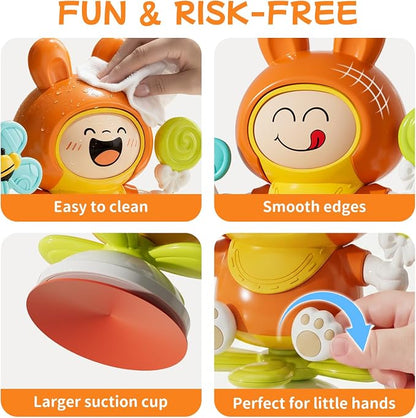 Suction Spinner Toy, High Chair Sensory Toy - Image 7