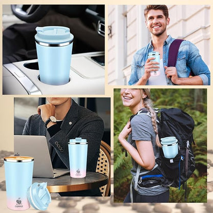 Insulated Travel Coffee Mug Reusable Coffee Tumbler Cup - Image 5
