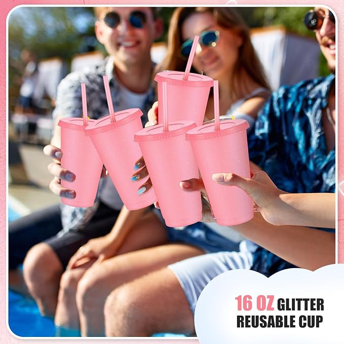 Uiifan 6 Pcs 16 oz Reusable Tumbler - Image 3