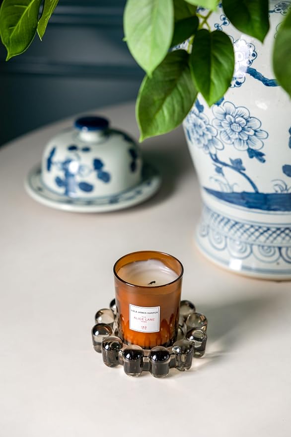 Home Collection Original Smoky Glass Small Bubble Candle Dish | Votive and - Image 4