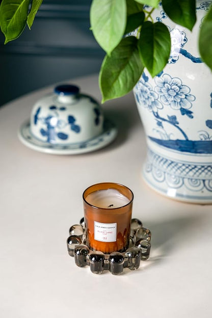 Home Collection Original Smoky Glass Small Bubble Candle Dish | Votive and - Image 4
