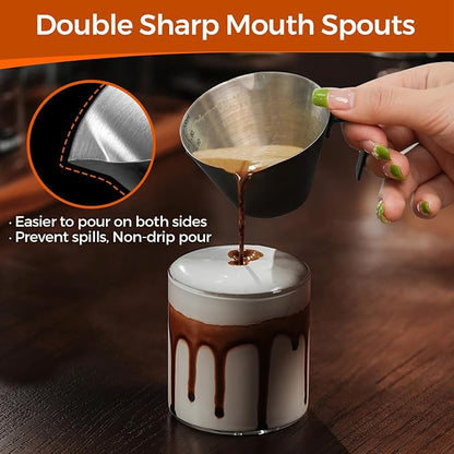 YARRAMATE Stainless Steel Espresso Shot Cup, 3.4oz/100ml | Heat Insulated Grip - Image 3