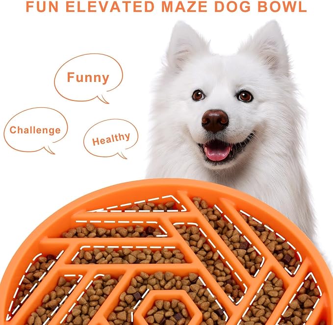 TOBYTO Slow Feeder Dog Bowls Large Medium Breed, Anti-Choking Slow Eating Dog - Image 3