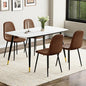 Small Dining Table Set for 4, Dining Room Table Set for 4, Sintered Stone Kitchen Table Top and Modern Chairs Set of 4 for Kitchen Dining Room, Small Space