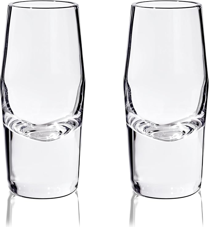 Viski Heavyweight Crystal Shot Glasses Set of 2 - Image 10