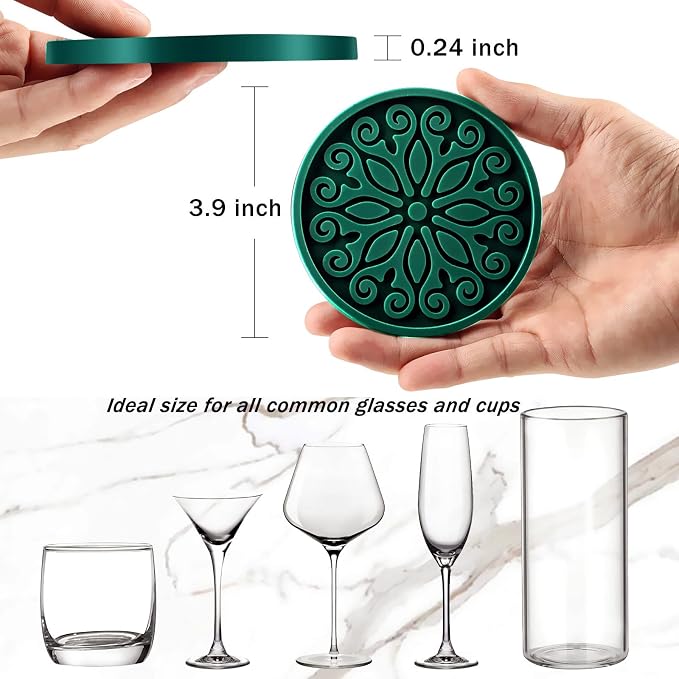 Coasters for Drinks, Silicone Coasters - Image 2