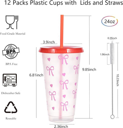 24 oz Reusable Plastic Cups, Custom Cups - Image 2