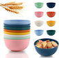 Lazycorner 8 Pcs Wheat Straw Cereal Bowls 26 Oz Wheat Straw Bowls Set Reusable by Lazycorner