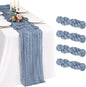 4 Pack Cheesecloth Table Runner 10FT Dusty Blue Table Runner Boho Gauze Cheese by Showgeous