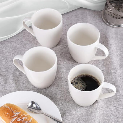 Mfacoy White Coffee Mugs Set of 4, 16 Ounce Mug - Image 7