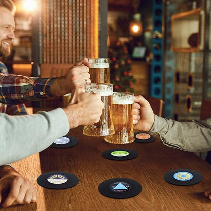 Retro Vinyl Record Coasters - Image 3
