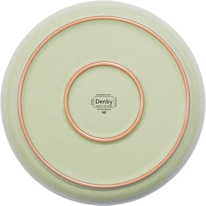 Denby - Heritage Orchard Medium Plate - 8.25in Apple Green Scratch & Chip Resistant Dinner, Lunch, Salad Plate For Everyday Use - Ceramic Stoneware Tableware Dish - Dishwasher & Microwave Safe