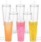 8 Pack 24Oz Snow Globe Tumblers, Double Wall Acrylic Snowglobe Cup by Micellwuu
