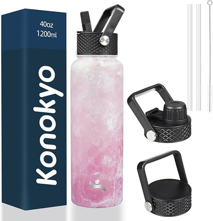 Konokyo 40 oz Insulated Stainless Steel Water Bottle by Konokyo