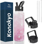 Konokyo 40 oz Insulated Stainless Steel Water Bottle by Konokyo